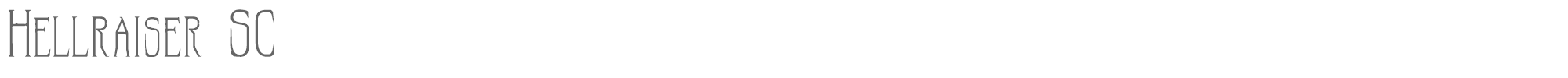Hellraiser Hellraiser SC.otf font preview